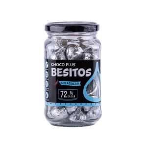 Besitos Dark 72% S/Azucar 150gr Chocoplus