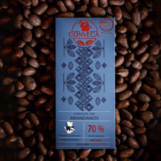 Chocolate 70% cacao con Arándanos