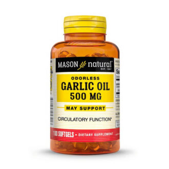 Aceite de Ajo en Cápsulas Blandas 500 mg x 100 u - Mason Natural