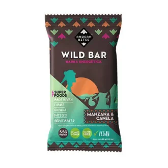 Andean Bites – Wild Bar Manzana Canela – Caja X 12 Unidades