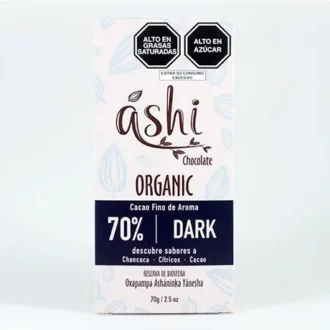 Chocolate 70% Dark – Barra – 70 G. – Ashi