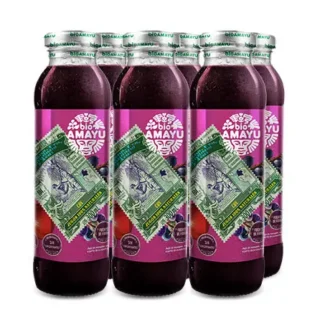 Bio Amayu – Jugo De Manzana, Uva, Arándano Y Acaí – Six Pack Botellas – 300 Ml.