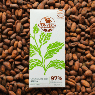 Chocolate 97% cacao con Stevia