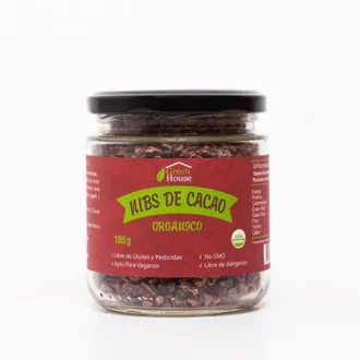Nibs De Cacao Orgánico – Frasco – 180 G – Green House