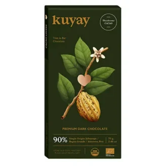 Kuyay – Chocolate 90% Premium Dark – 70 Grs.