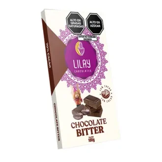 Chocolate Bitter – Barra – 100 Grs. – Lilay Chocolates