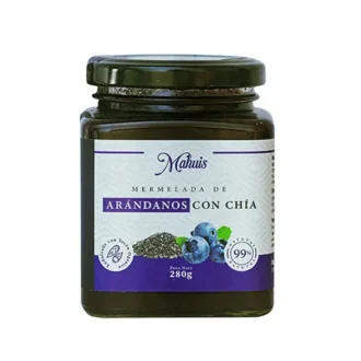Mermelada De Arándanos Y Chia Con Yacón – Frasco – 280 Ml – Mahuis