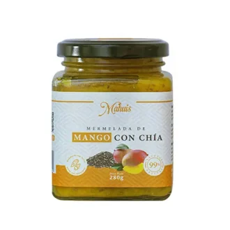 Mermelada De Mango Y Chia Con Yacón – Frasco – 280 Ml – Mahuis