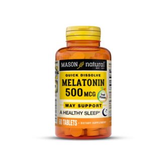 Melatonina en Tabletas 500 mcg x 60 u - Mason Natural