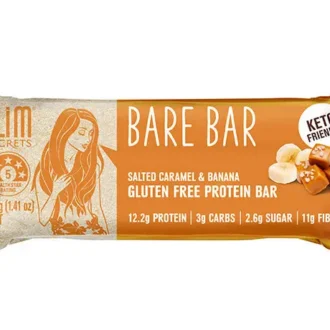 Bare Bar Salted Caramel & Banana – Barra De Proteína – 40 G – Slim Secrets