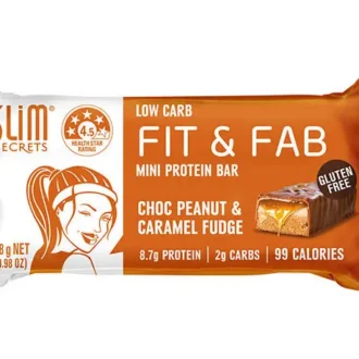 Fit & Fab Chocolate Peanut Y Caramel – Barra – 28 G – Slim Secrets