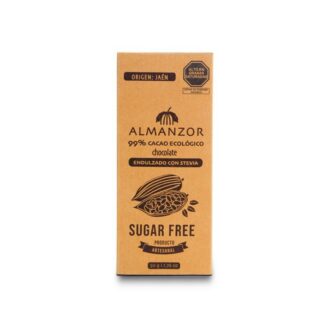 Tableta de Cacao al 99% Endulzado con Stevia x 50 g - Almanzor