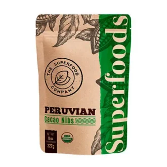 Cacao – Nibs Orgánico – 227g – The Super Food Company