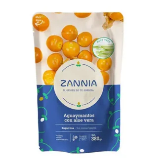 Aguaymanto Con Aloe Vera Congelados – Doypack – 380 G – Zannia