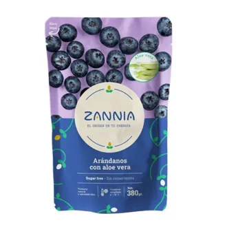 Arándanos Con Aloe Vera Congelados – Doypack – 380 G – Zannia