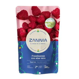 Frambuesas Con Aloe Vera Congelados – Doypack – 380 G – Zannia