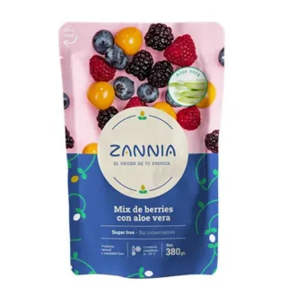 Mix De Berries Con Aloe Vera Congelados – Doypack – 380 G – Zannia
